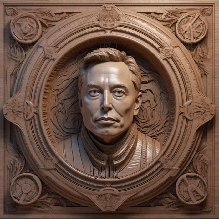 elon musk 2 stl model for CNC